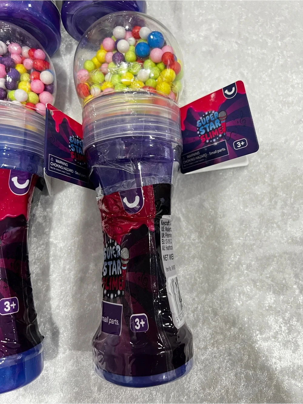 Lot of 6 Super Star Slime Microphone Toy Party Favor Kids Age 3+